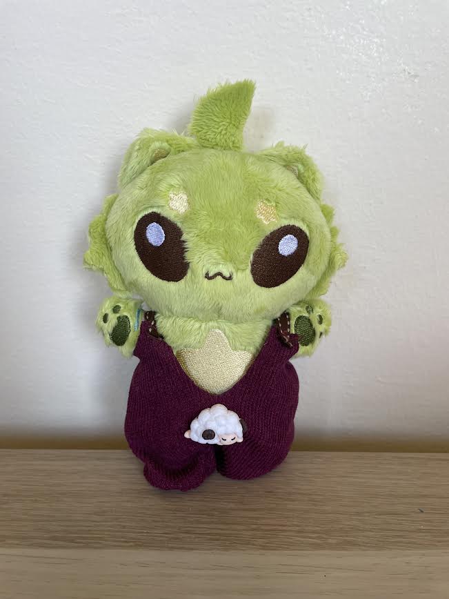 Maroon Sleepy Sheep Overalls [Fits Pluto]